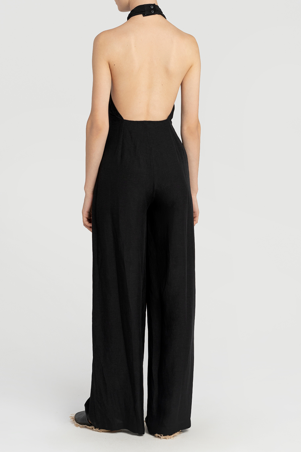 Open back jumpsuit with detachable skirt