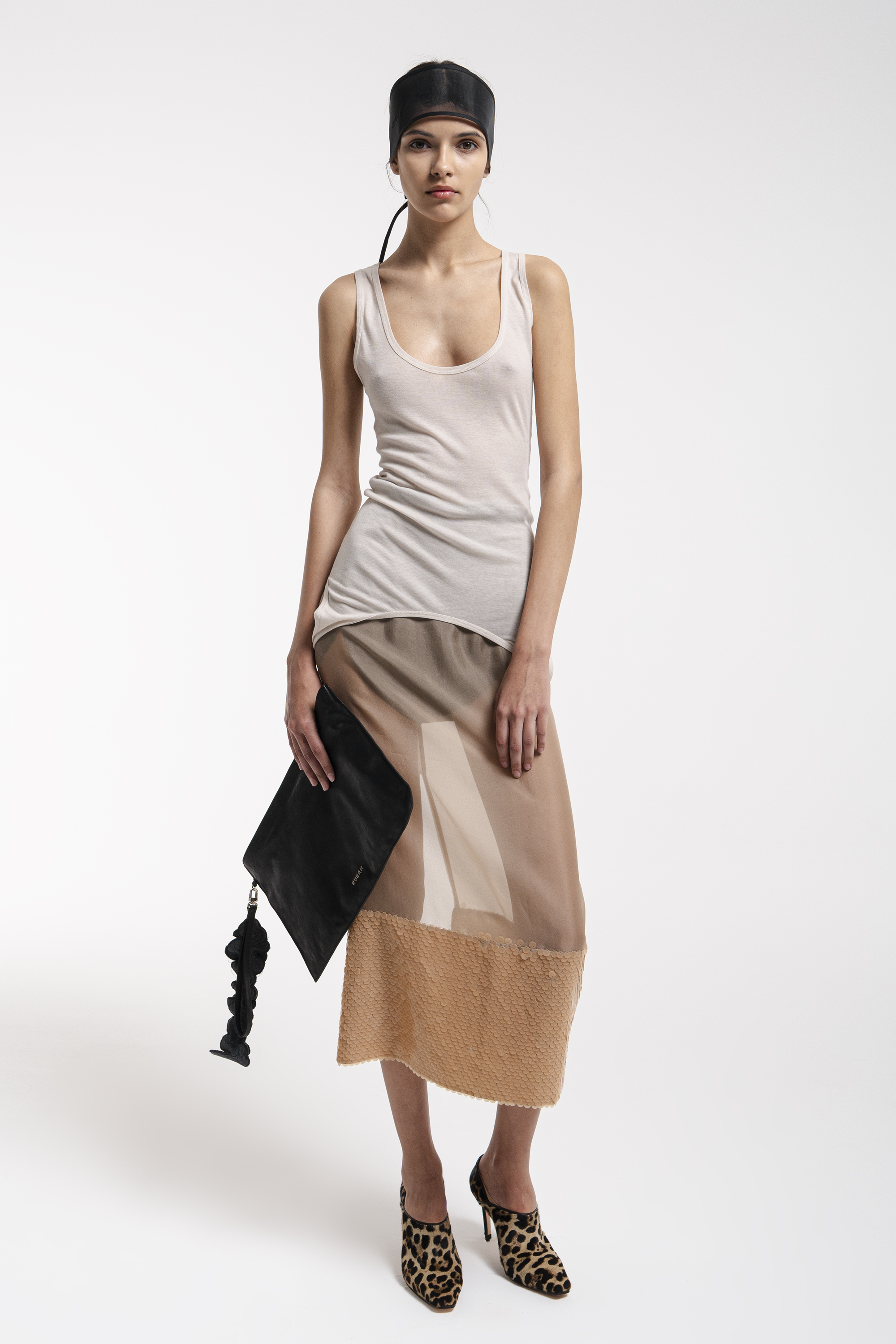 Sequin-embellished skirt