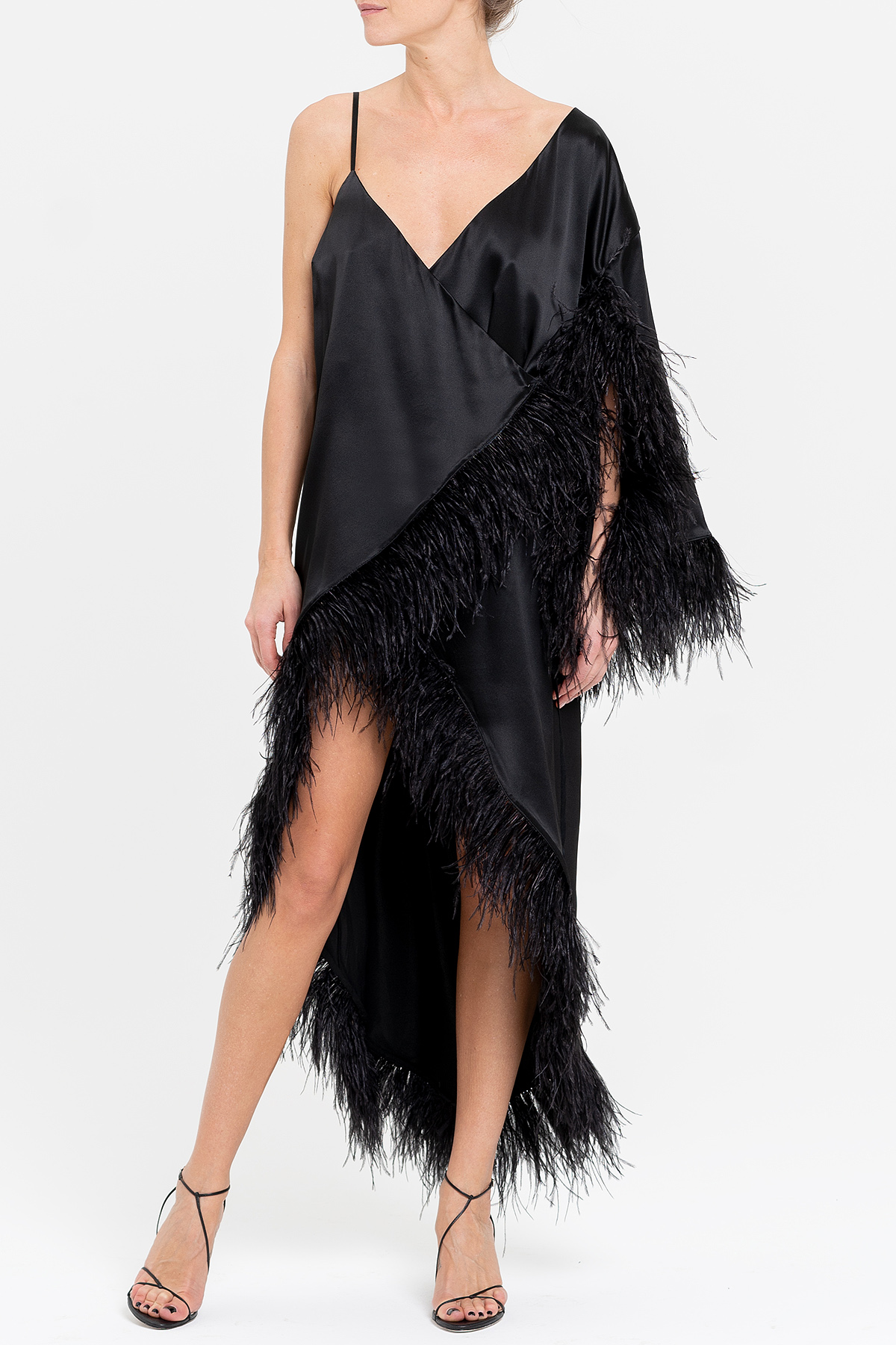  Dress with feathers