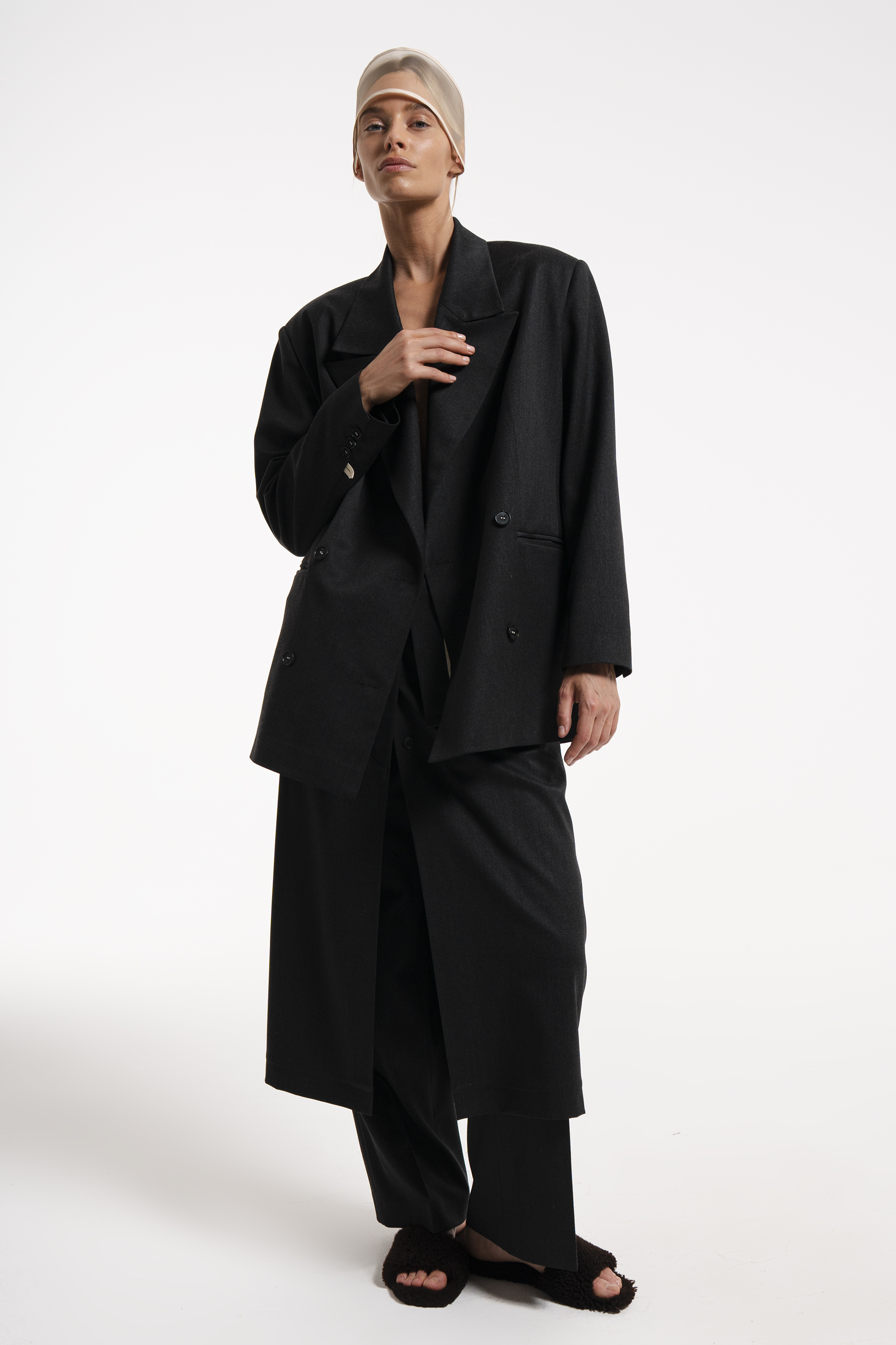 Piped trousers