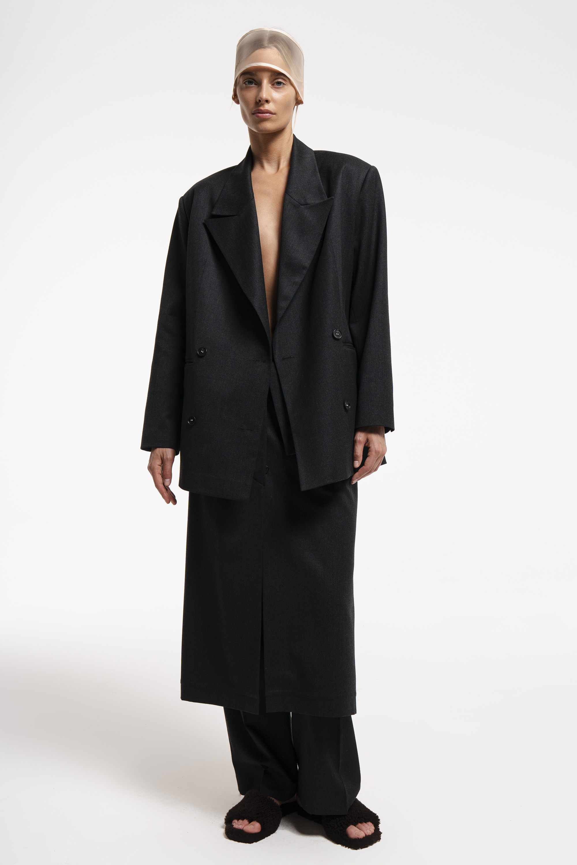 Jacket with a decorative loop