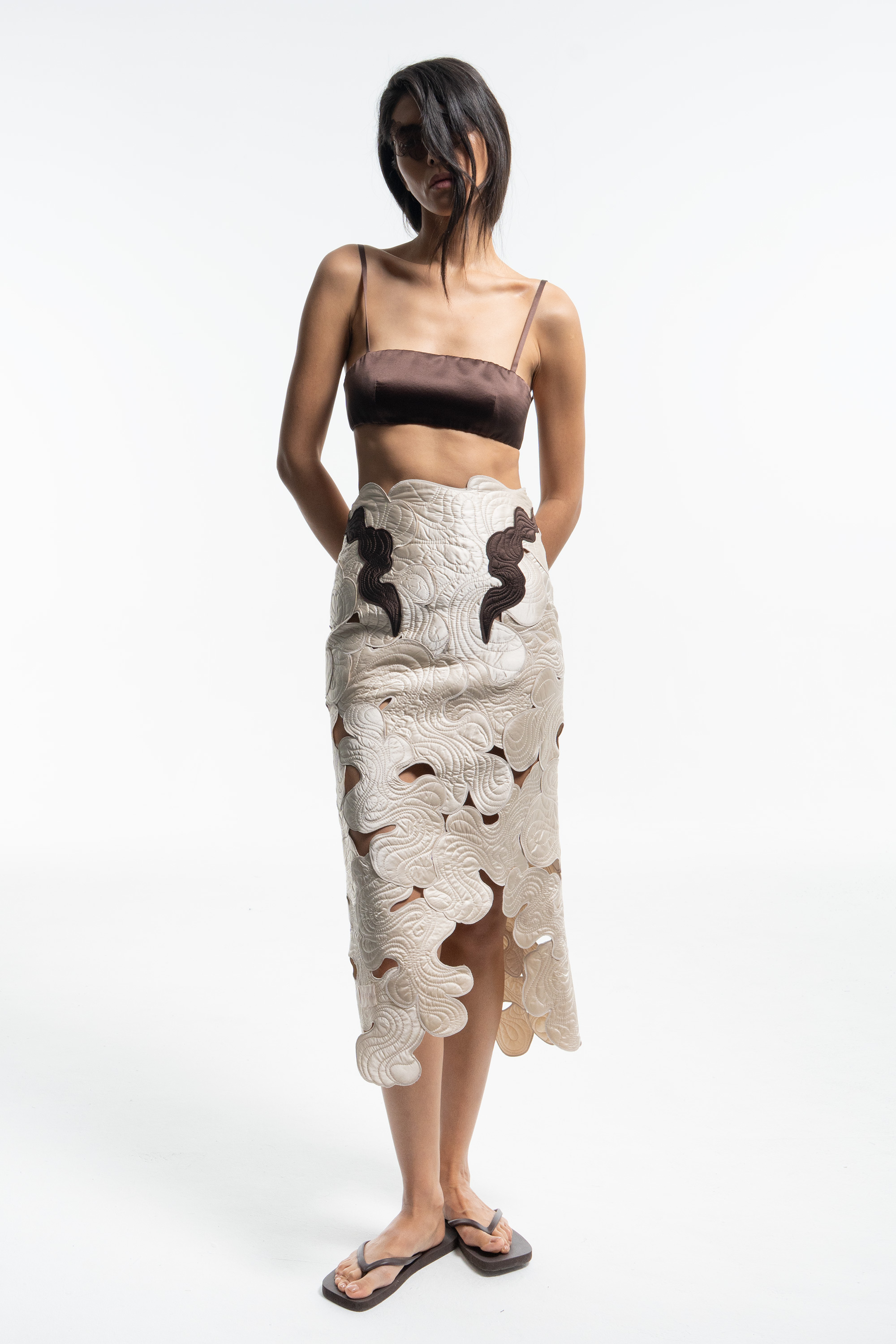 Skirt made of appliqués